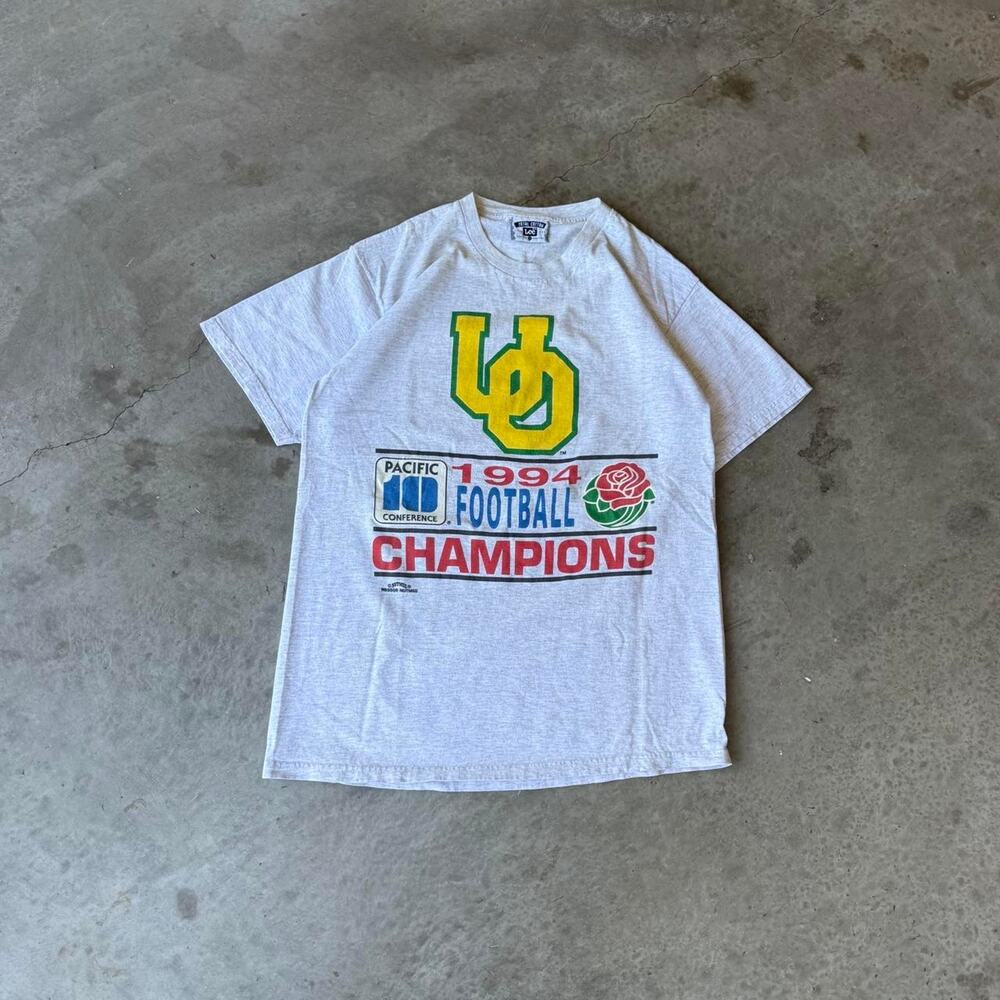 Vintage 90s University of Oregon Ducks Rose Bowl Champions Single Stitch T-Shirt